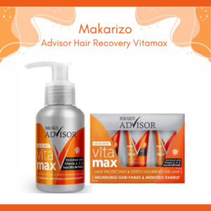 makarizo advisor hair recovery vitamax 50ml and 8ml/vitamin rambut