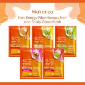 makarizo hair energy fibertherapy hair and scalp creambath 30g/masker rambut