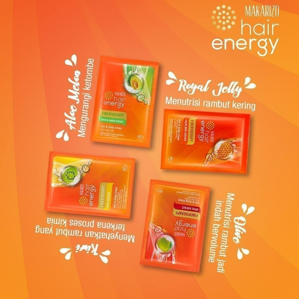 makarizo hair energy fibertherapy hair and scalp creambath 30g/masker rambut makarizo hair energy fibertherapy hair and scalp creambath 30g/masker rambut