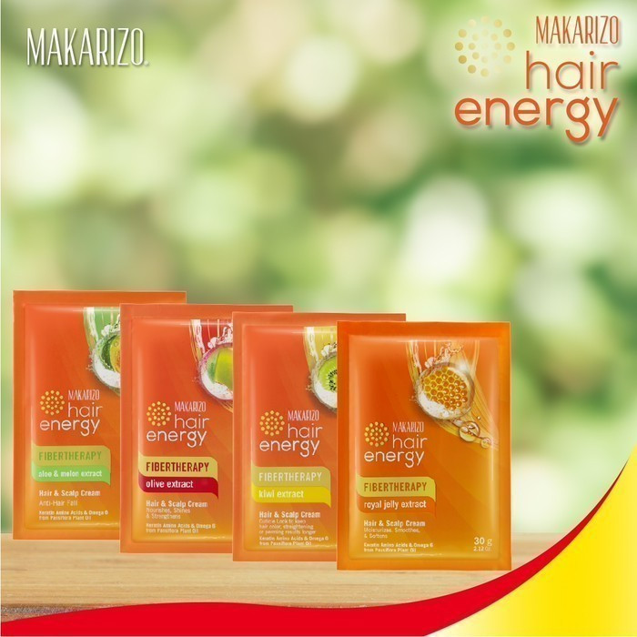 makarizo hair energy fibertherapy hair and scalp creambath 30g/masker rambut makarizo hair energy fibertherapy hair and scalp creambath 30g/masker rambut