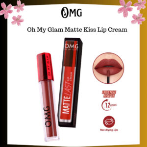 omg oh my glam matte kiss lip cream 2.9g | lipstick | lipstik | lip cream