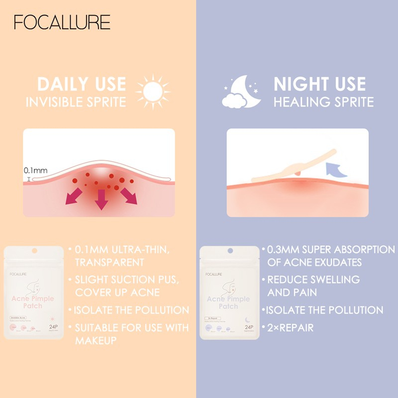 focallure spot acne patch treatment day/night waterproof smooth focallure spot acne patch treatment day/night waterproof smooth