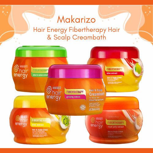 makarizo hair energy fibertherapy hair and scalp creambath 500gr/perawatan rambut makarizo hair energy fibertherapy hair and scalp creambath 500gr/perawatan rambut