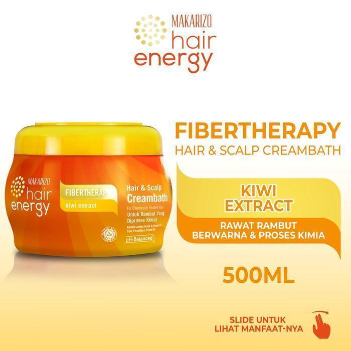 makarizo hair energy fibertherapy hair and scalp creambath 500gr/perawatan rambut makarizo hair energy fibertherapy hair and scalp creambath 500gr/perawatan rambut