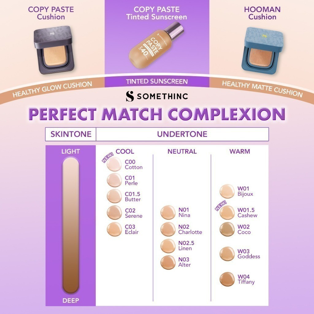 somethinc copy paste tinted sunscreen spf 40 pa++++/tabir surya somethinc copy paste tinted sunscreen spf 40 pa++++/tabir surya