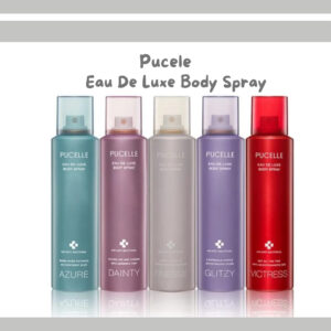 pucelle eau de luxe body spray 150ml/parfum wanita