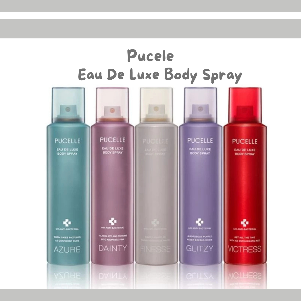 pucelle eau de luxe body spray 150ml/parfum wanita pucelle eau de luxe body spray 150ml/parfum wanita