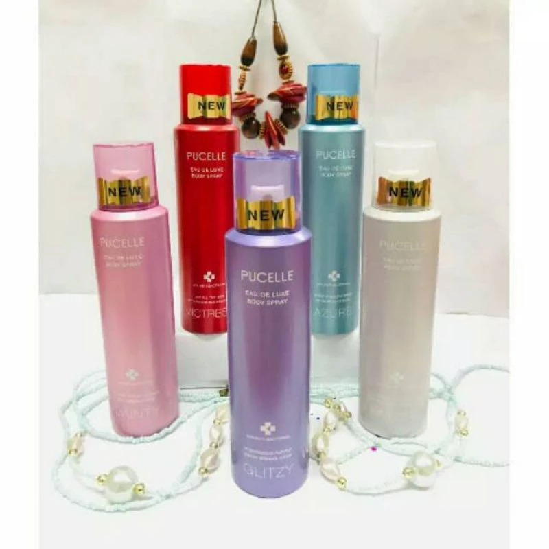 pucelle eau de luxe body spray 150ml/parfum wanita pucelle eau de luxe body spray 150ml/parfum wanita