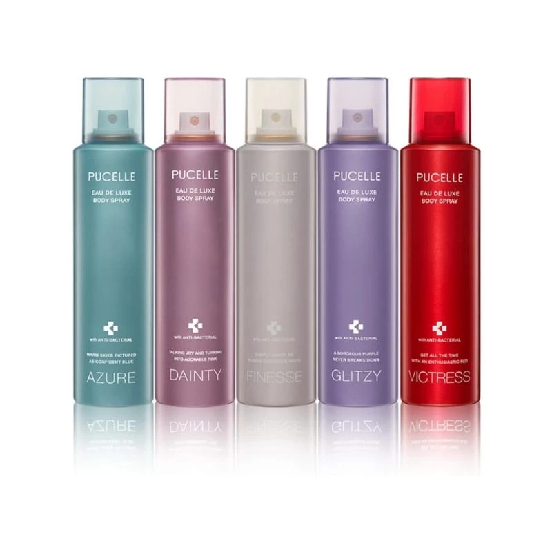 pucelle eau de luxe body spray 150ml/parfum wanita pucelle eau de luxe body spray 150ml/parfum wanita