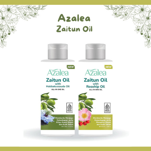 azalea zaitun oil with habbatussauda and rosehip oil 150ml azalea zaitun oil with habbatussauda and rosehip oil 150ml