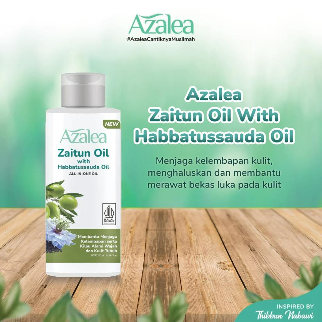 azalea zaitun oil with habbatussauda and rosehip oil 150ml azalea zaitun oil with habbatussauda and rosehip oil 150ml