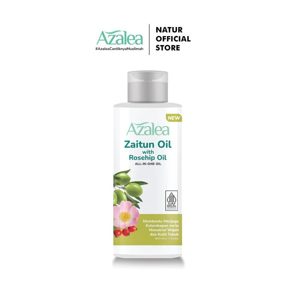 azalea zaitun oil with habbatussauda and rosehip oil 150ml azalea zaitun oil with habbatussauda and rosehip oil 150ml