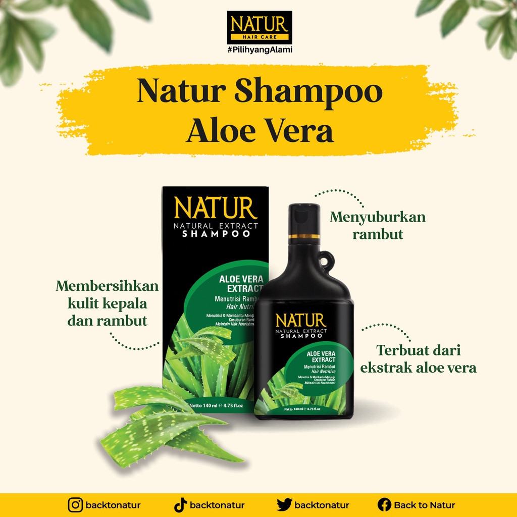 natur natural shampoo 80ml 140ml and 270ml/perawatan rambut natur natural shampoo 80ml 140ml and 270ml/perawatan rambut