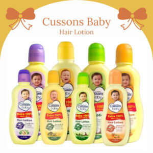 cussons baby hair lotion 100 plus 100ml and 50 plus 50ml/lotion bayi
