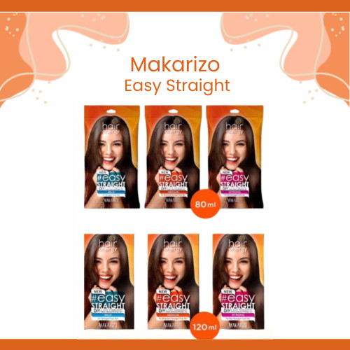 makarizo hair energy easy straight 80ml and 120ml/pelurus rambut makarizo hair energy easy straight 80ml and 120ml/pelurus rambut