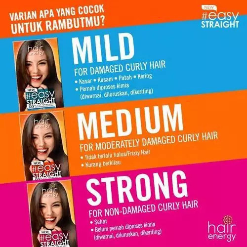 makarizo hair energy easy straight 80ml and 120ml/pelurus rambut makarizo hair energy easy straight 80ml and 120ml/pelurus rambut