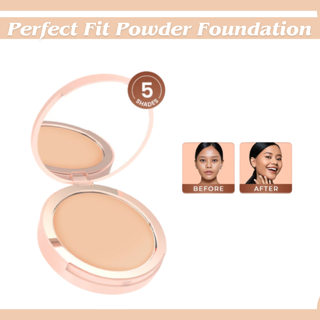 hanasui perfect fit powder foundation/bedak padat hanasui perfect fit powder foundation/bedak padat