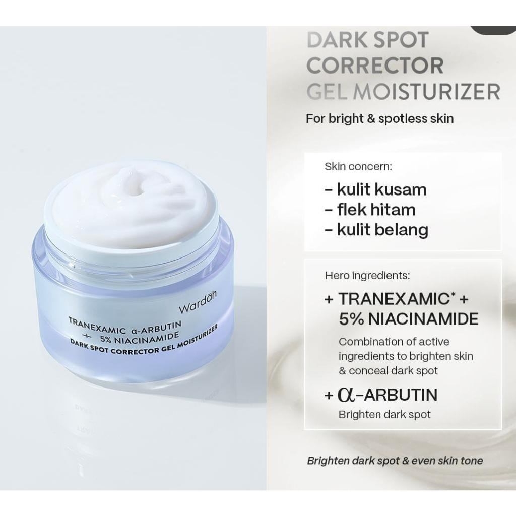 wardah dark spot corrector gel moisturizer 30gr/pelembab wajah wardah dark spot corrector gel moisturizer 30gr/pelembab wajah