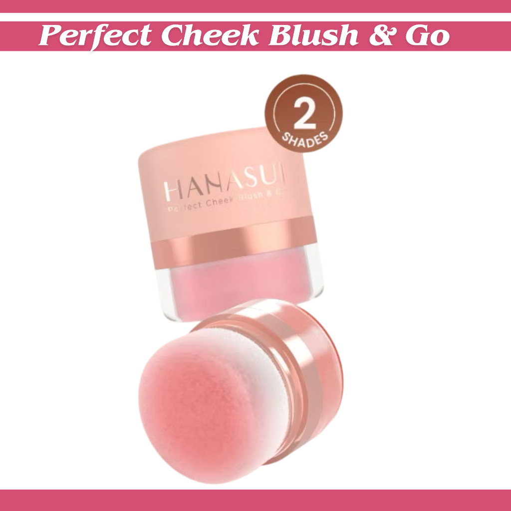 hanasui perfect cheek blush & go powder 2.5g/perona pipi hanasui perfect cheek blush & go powder 2.5g/perona pipi