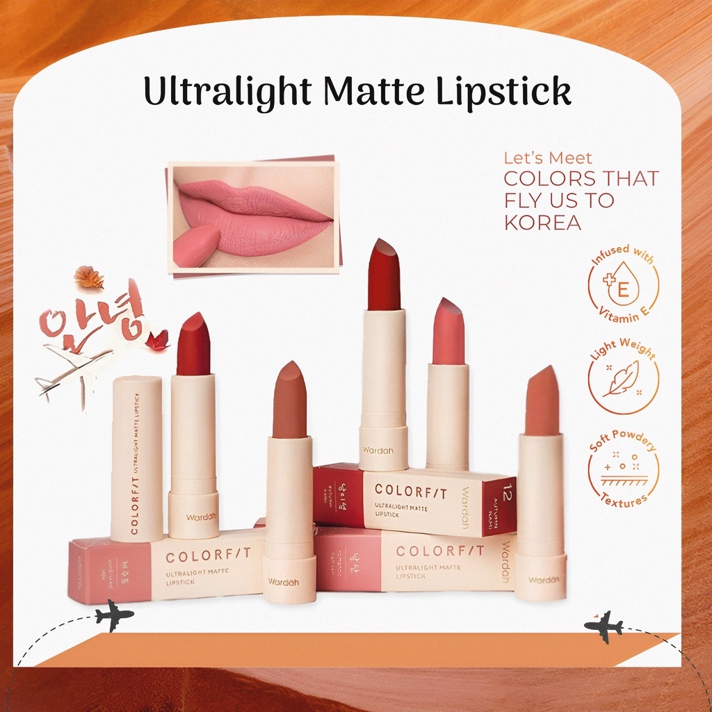 wardah colorfit ultralight matte lipstick | lipstik wardah colorfit ultralight matte lipstick | lipstik