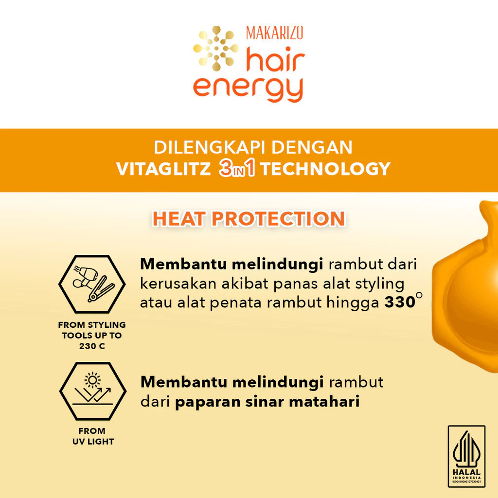 makarizo hair energy vitaglitz hair serum 6x1ml/ vitamin rambut makarizo hair energy vitaglitz hair serum 6x1ml/ vitamin rambut
