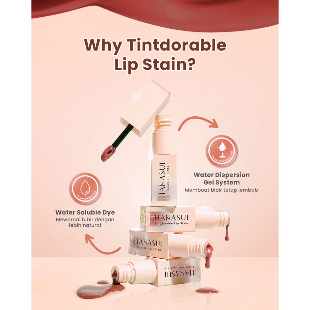 hanasui tintdorable lip stain 3.5g/lip tint hanasui tintdorable lip stain 3.5g/lip tint