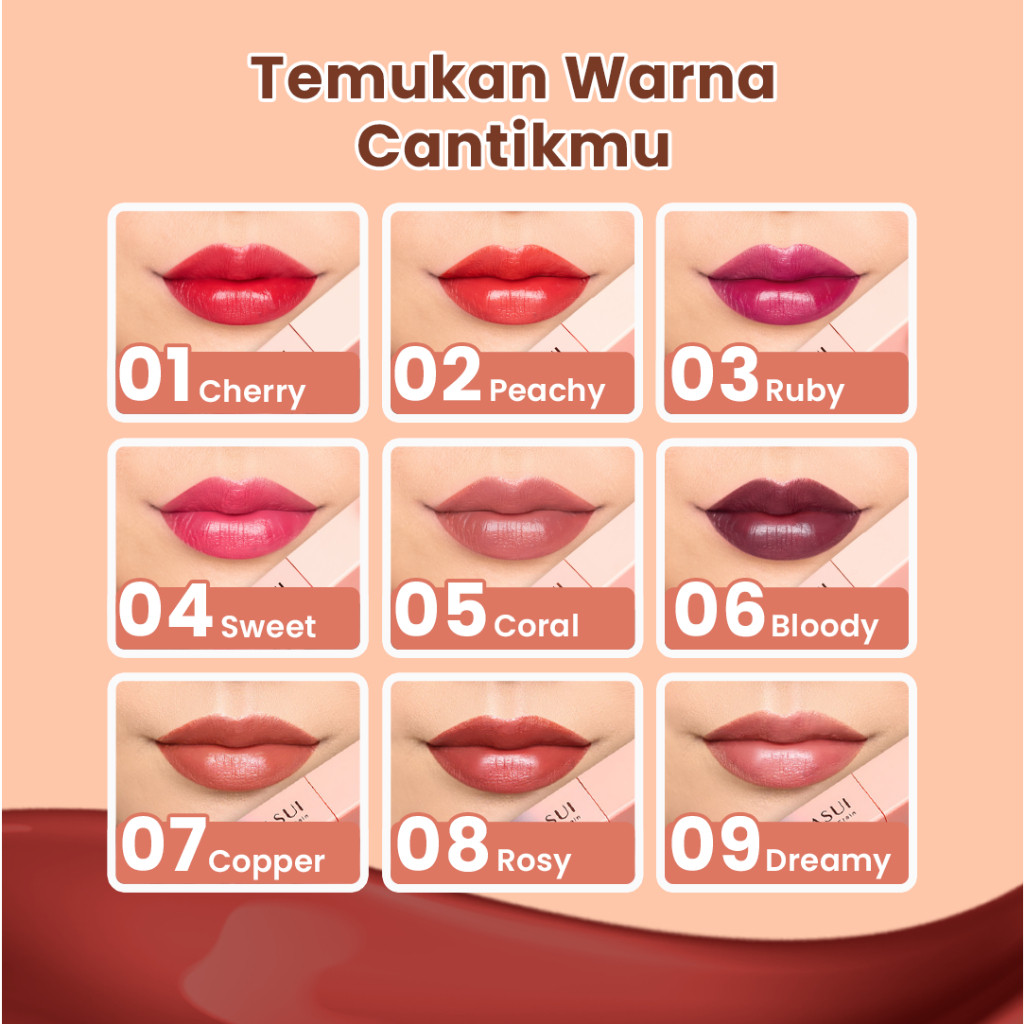 hanasui tintdorable lip stain 3.5g/lip tint hanasui tintdorable lip stain 3.5g/lip tint