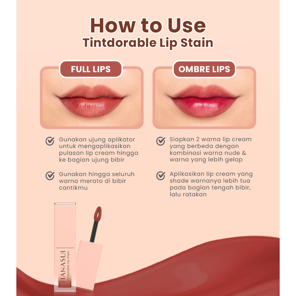 hanasui tintdorable lip stain 3.5g/lip tint hanasui tintdorable lip stain 3.5g/lip tint