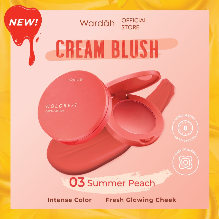 wardah colorfit cream blush | blush on wardah colorfit cream blush | blush on