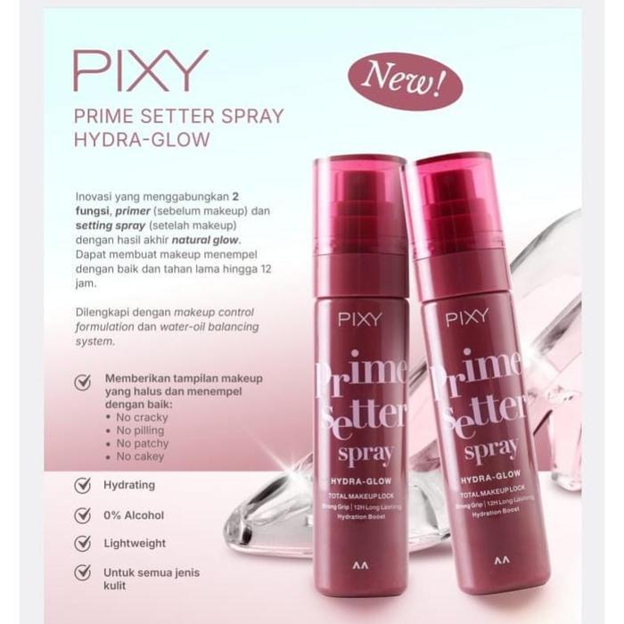 pixy prime setter spray hydra glow 60ml/setting spray pixy prime setter spray hydra glow 60ml/setting spray