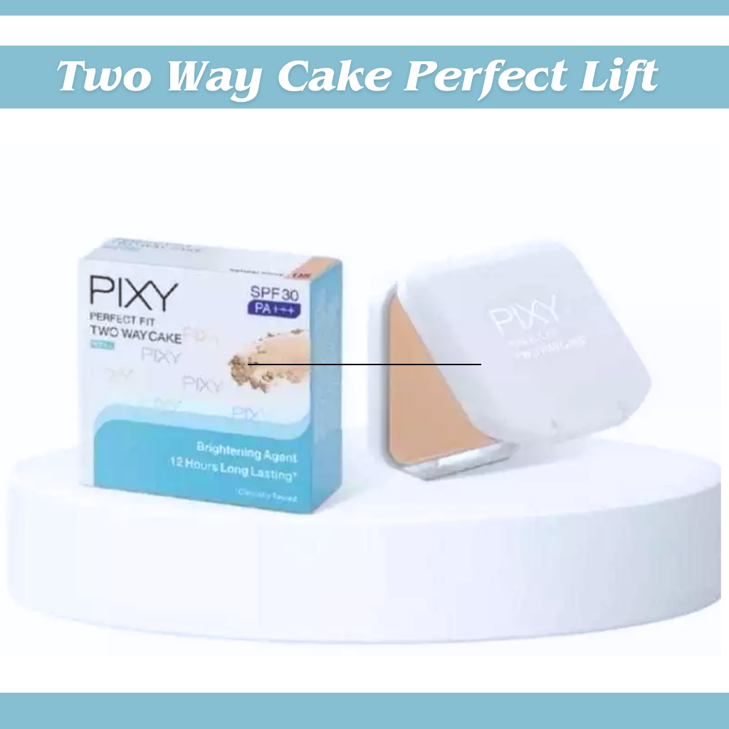 pixy perfect fit two way cake spf 30 pa+++/bedak padat pixy perfect fit two way cake spf 30 pa+++/bedak padat