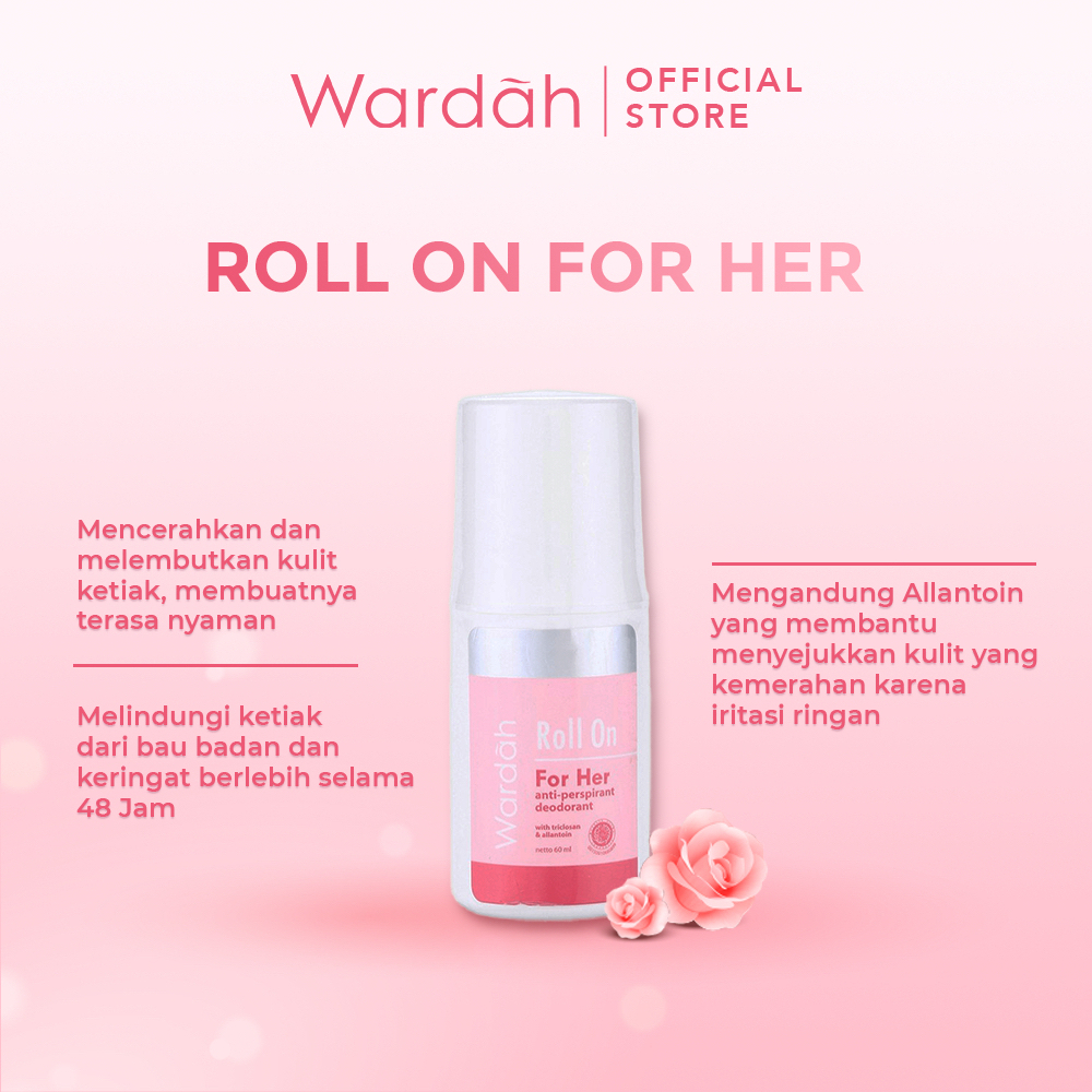 wardah roll on for her deodoran 60ml wardah roll on for her deodoran 60ml