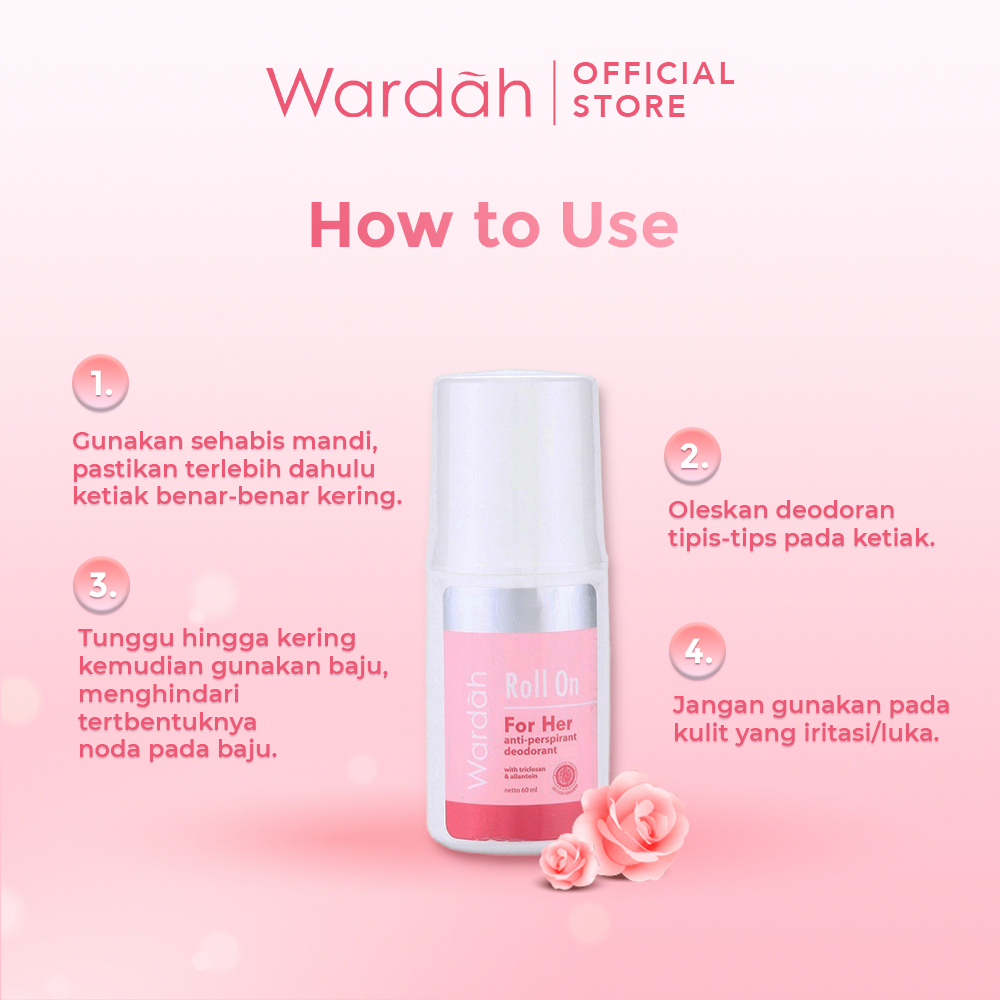 wardah roll on for her deodoran 60ml wardah roll on for her deodoran 60ml