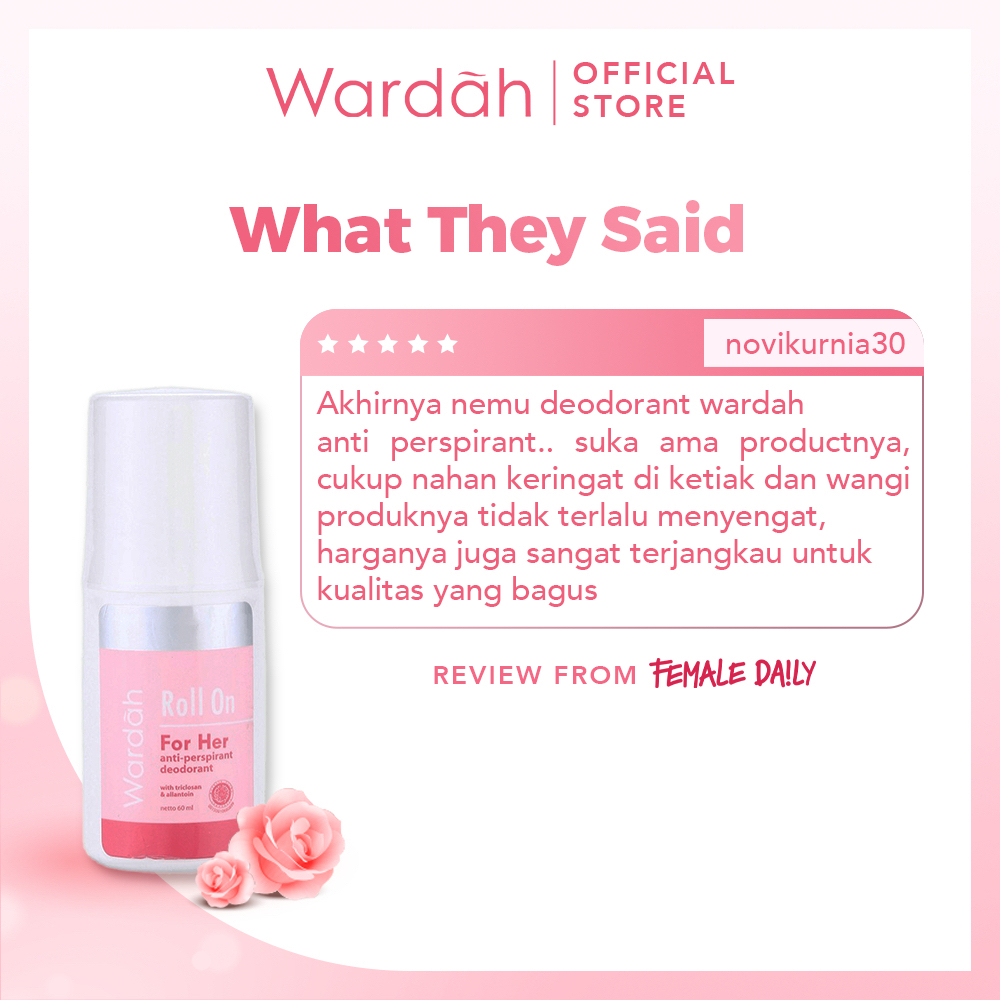 wardah roll on for her deodoran 60ml wardah roll on for her deodoran 60ml