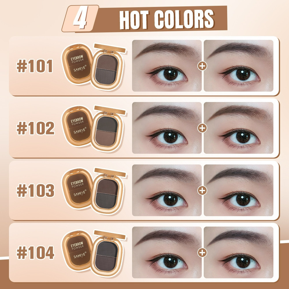 saniye 2 colors eyebrow powder waterproof 2.2g/pensil alis saniye 2 colors eyebrow powder waterproof 2.2g/pensil alis