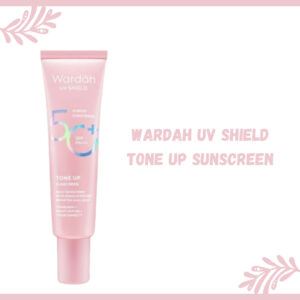 wardah uv shield tone up sunscreen spf 50+ pa+++ / sunscreen wajah