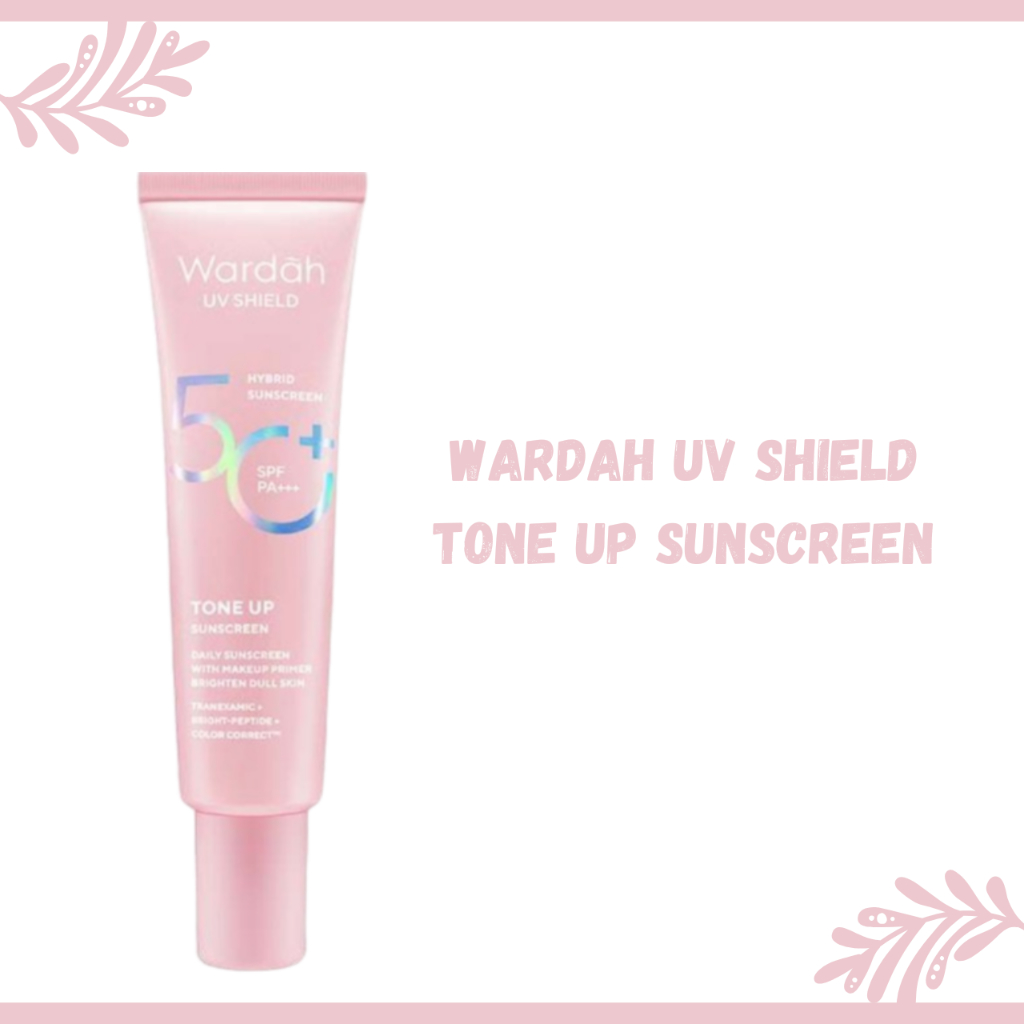wardah uv shield tone up sunscreen spf 50+ pa+++ / sunscreen wajah wardah uv shield tone up sunscreen spf 50+ pa+++ / sunscreen wajah