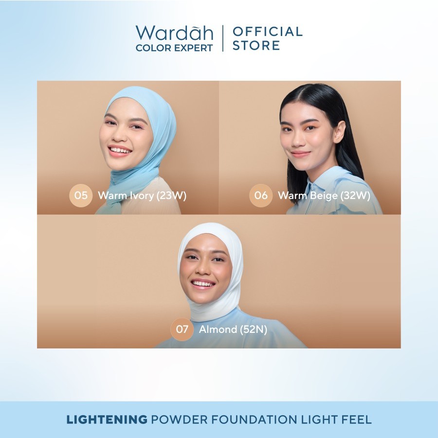 wardah refill lightening powder foundation light feel 12 g wardah refill lightening powder foundation light feel 12 g