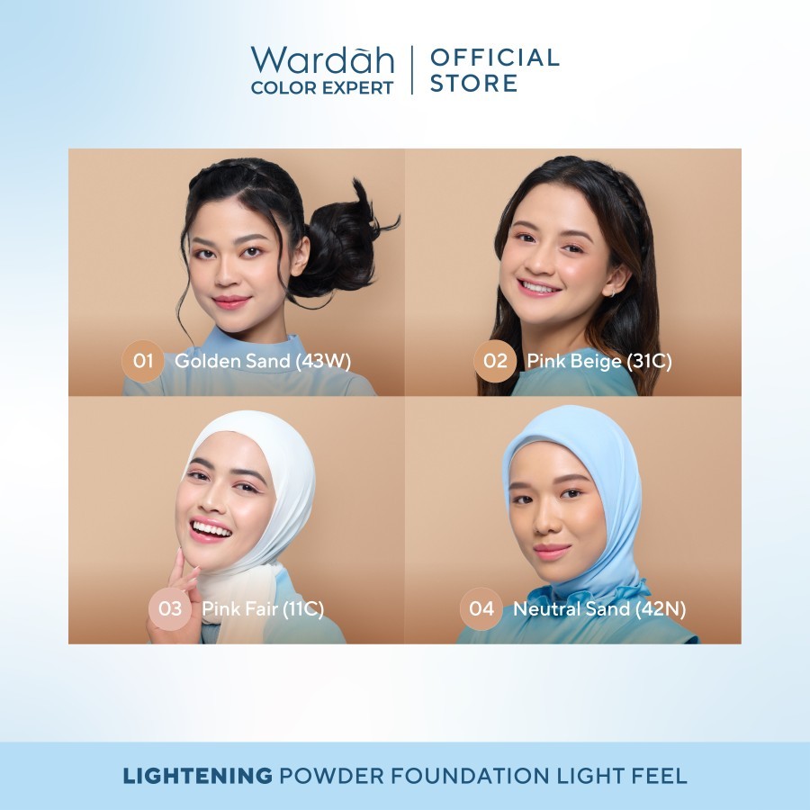 wardah refill lightening powder foundation light feel 12 g wardah refill lightening powder foundation light feel 12 g