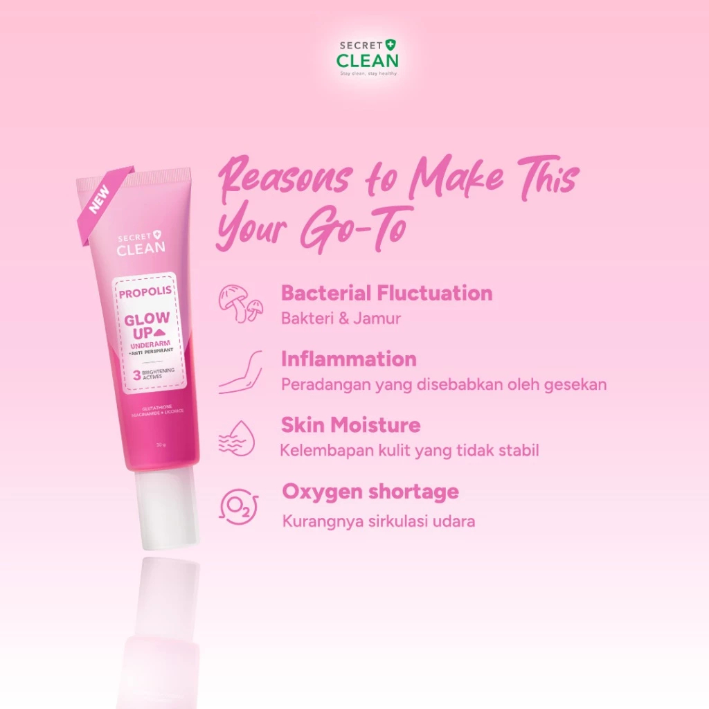 secret clean propolis glow up underarm 30g/deodorant secret clean propolis glow up underarm 30g/deodorant