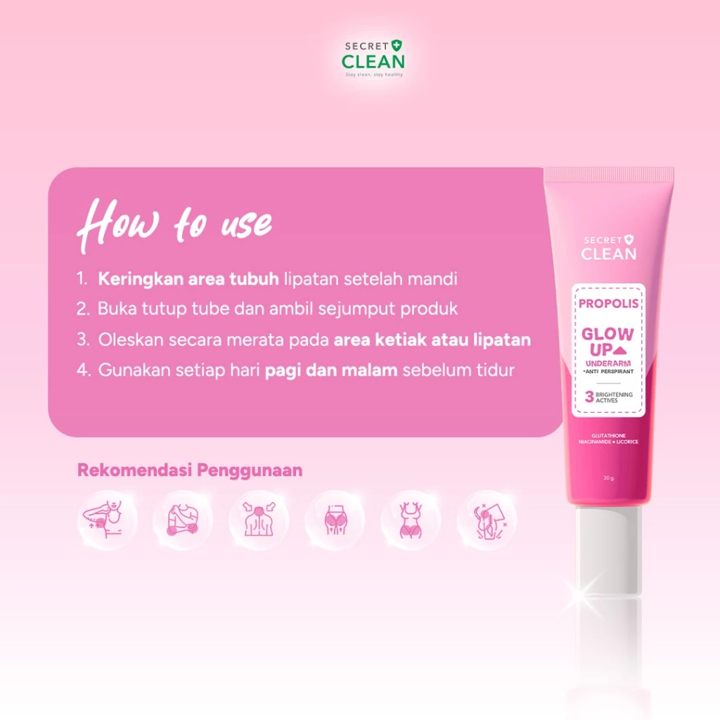 secret clean propolis glow up underarm 30g/deodorant secret clean propolis glow up underarm 30g/deodorant