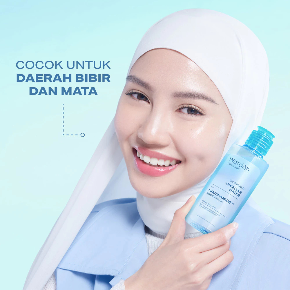 wardah lightening oil infused micellar water 100ml wardah lightening oil infused micellar water 100ml