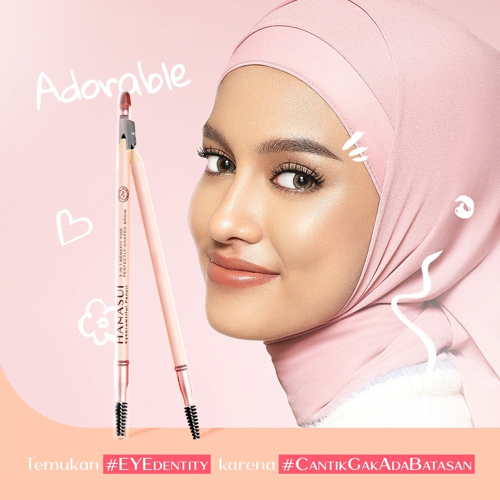 hanasui eyebrowtiful pencil/pensil alis hanasui eyebrowtiful pencil/pensil alis