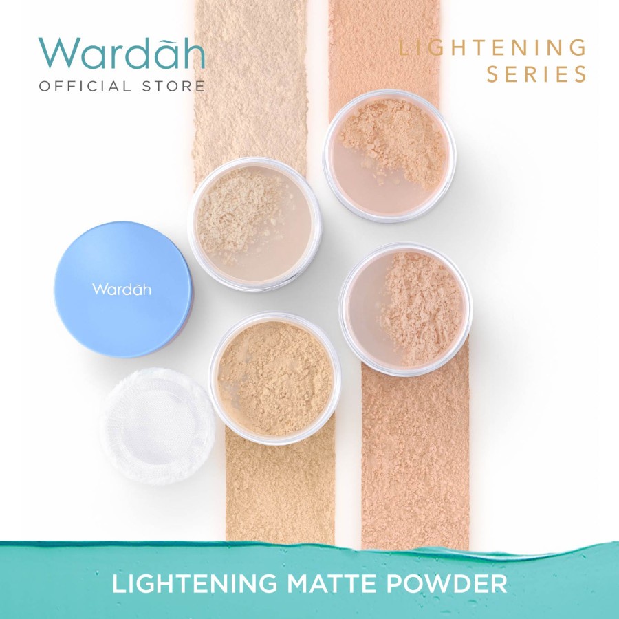 wardah lightening matte powder spf 15 pa++ | oil control | bedak tabur wardah lightening matte powder spf 15 pa++ | oil control | bedak tabur