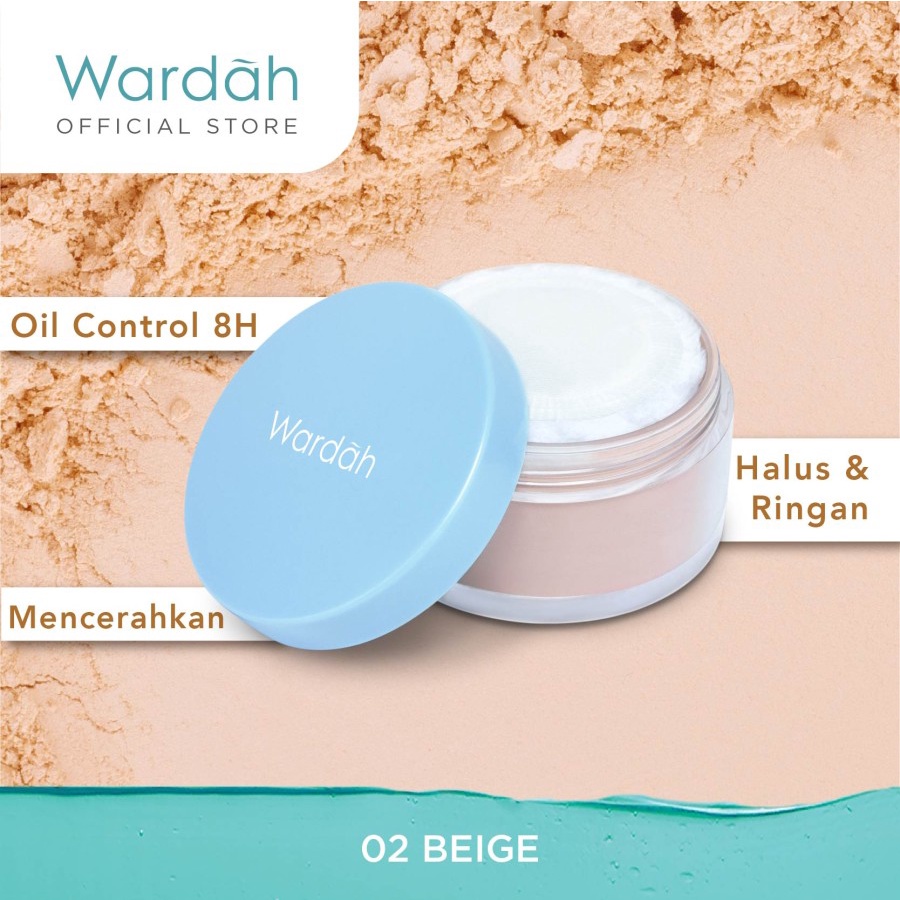 wardah lightening matte powder spf 15 pa++ | oil control | bedak tabur wardah lightening matte powder spf 15 pa++ | oil control | bedak tabur