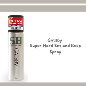 gatsby super hard set and keep spray 70ml/spray rambut