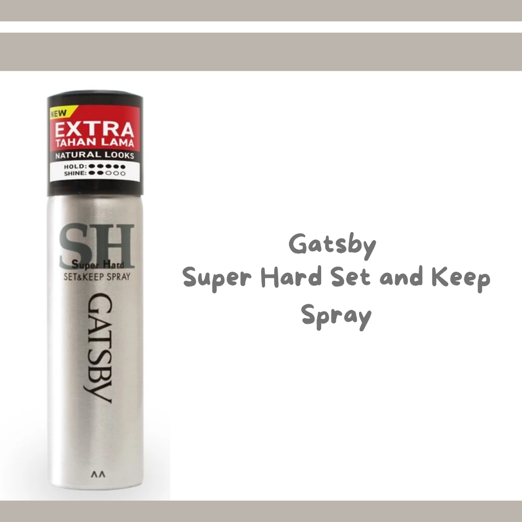 gatsby super hard set and keep spray 70ml/spray rambut gatsby super hard set and keep spray 70ml/spray rambut