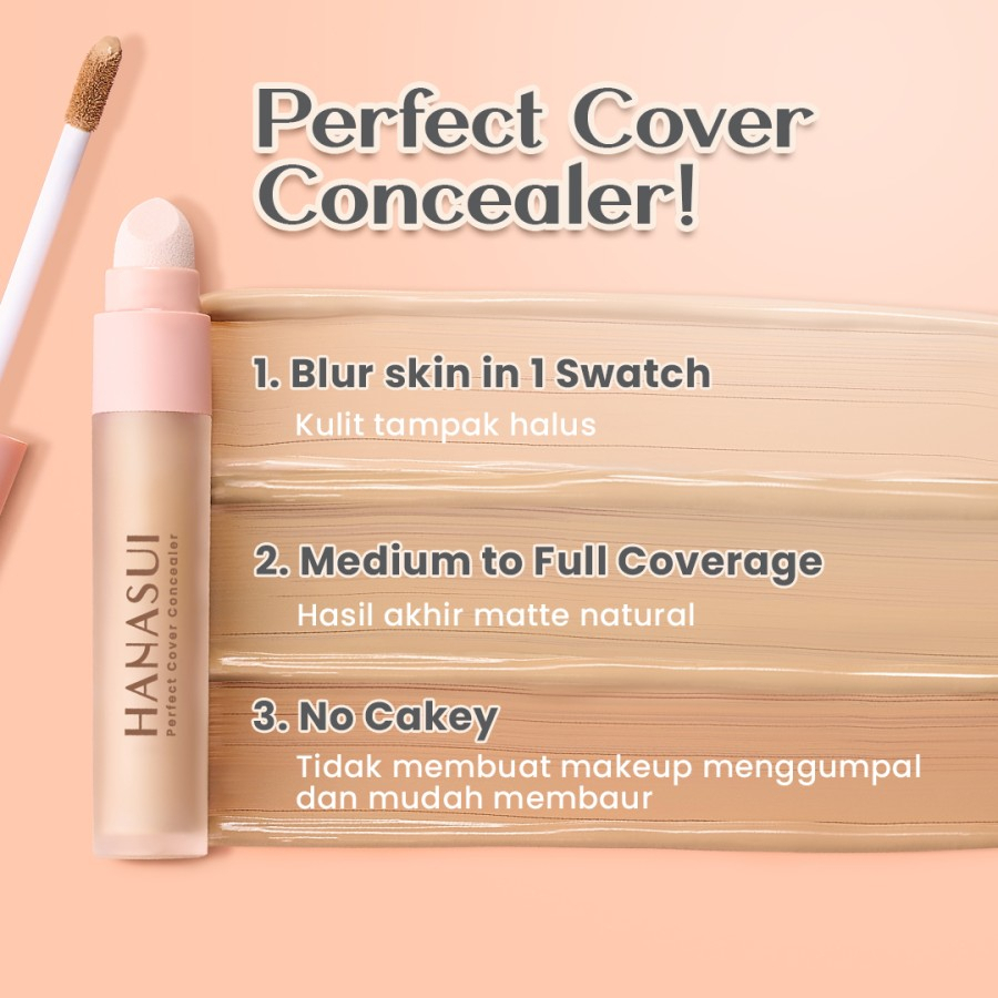 hanasui perfect cover concealer 4,5g hanasui perfect cover concealer 4,5g