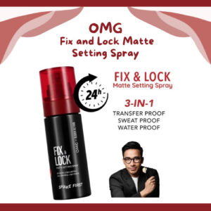 omg oh my glam fix and lock matte setting spray 60ml