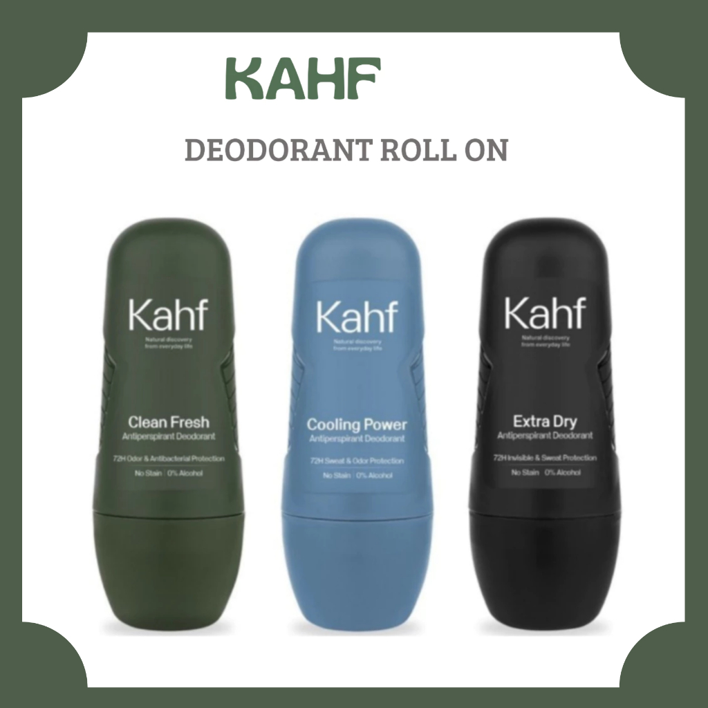 kahf antiperspirant deodorant roll on 45ml/clean fresh/cooling power/extra dry kahf antiperspirant deodorant roll on 45ml/clean fresh/cooling power/extra dry